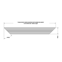 40-34545-1 MODULAR SOLUTIONS ALUMINUM GUSSET<br>45MM X 45MM DIAGONAL BRACE CUT AT A 45DEG ANGLE THAT CREATES STURDIER 90 DEG CONNECTIONS 360MM